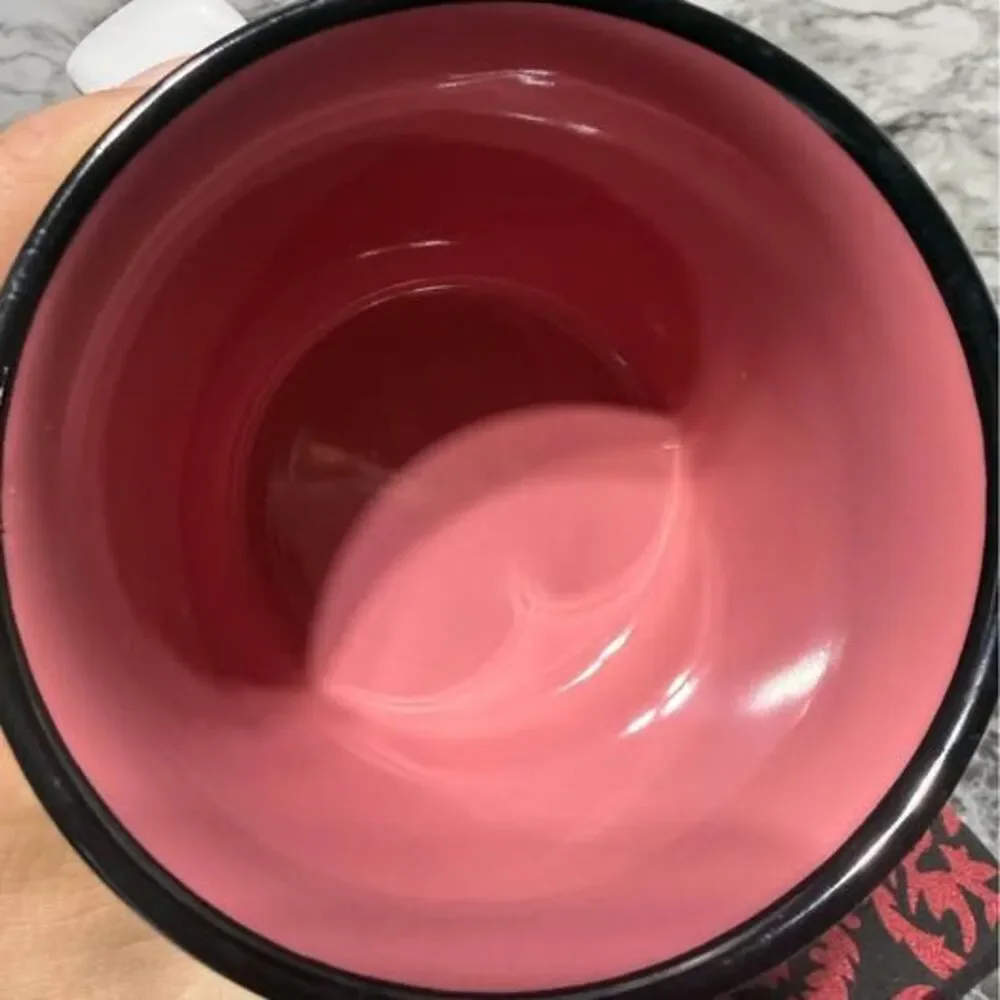 Frida Kahlo Ceramic Camper Coffee Mug - Pink Interior - Like New